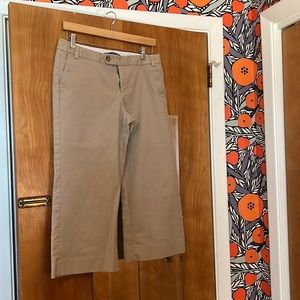 Gap size 10 wide leg khaki capri pants- 22” inseam. Petites rejoice!